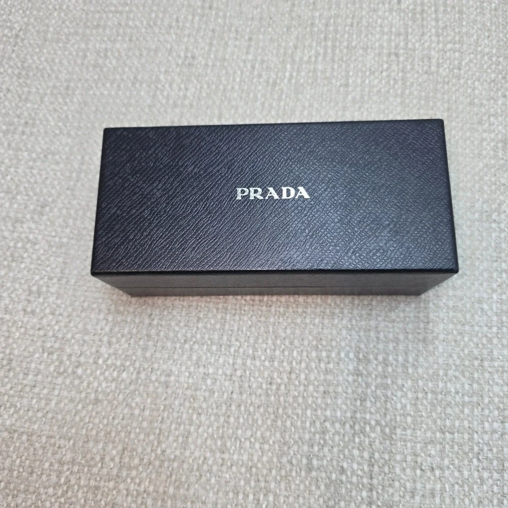 Prada SPR 15L Sunglasses Bronze Wrap Frame Grey Gradient Lens Italy 64-18-120